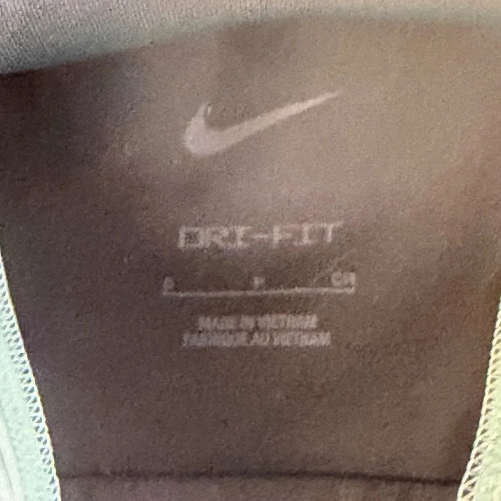 Nike Dri-FIT Layered Ribbed Sports Bra Mint Green Gray DM0645-254 Small